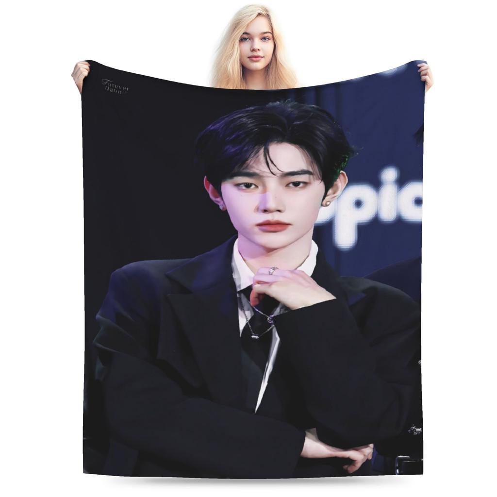 Sung Han Bin Plush Blanket Boy Girl Flannel Throw Blanket For Outdoor Warm Soft Zerobaseone Quality Bedspread Birthday Gift