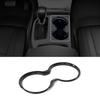 Carbon  Inner Gear Shift Cup Holder Cover Trim for Jeep Grand Cherokee 16-21