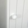 White MDF Bathroom Cabinet with Cupboard and Toilet Paper Space, 19x15x56 cm