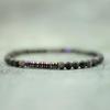 Bracciale in Pietra Naturale Uomo Donna 4mm Bracciale con Perline Piccole Bracciale Meditazione Yoga Occhio di Tigre Mappa Brazalete Pulseira