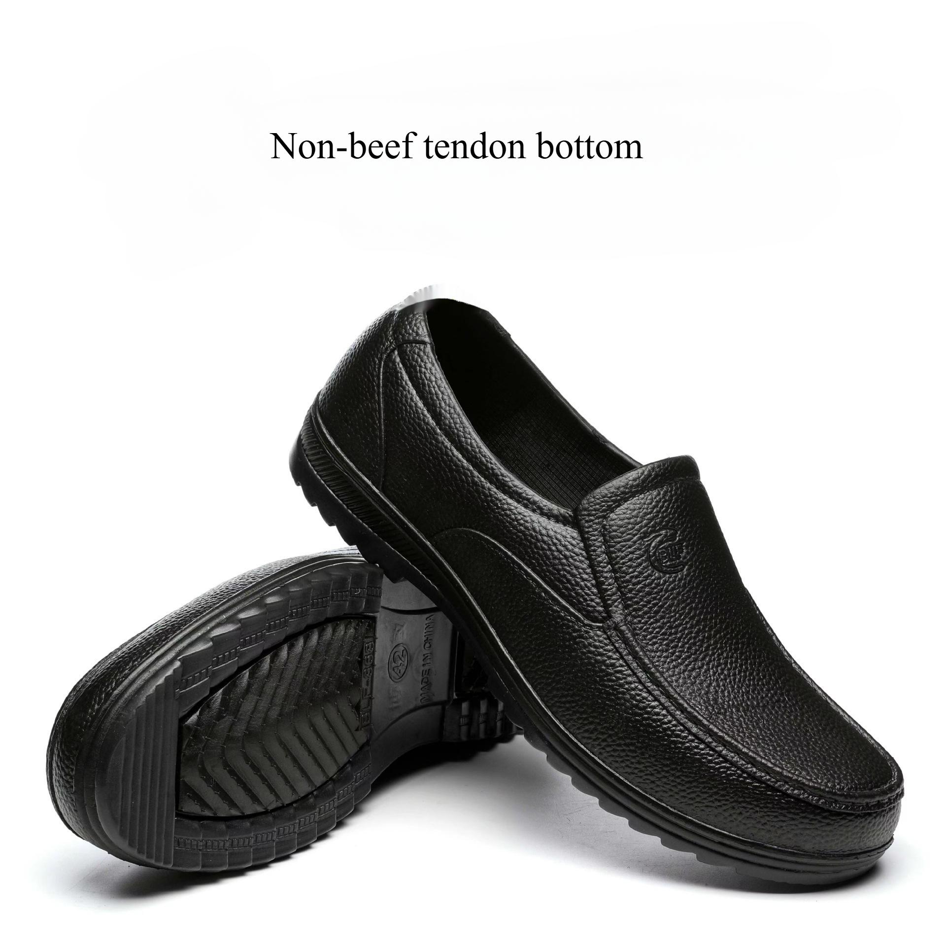 

Мужские пластиковые низкие кухонные резиновые сапоги: Водонепроницаемая, маслостойкая, нескользящая резиновая обувь для охраны труда для строительных площадок и рыбалки. 42