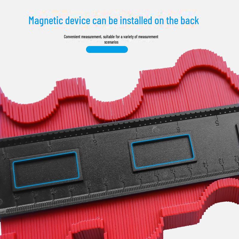 Multifunctional Contour Measuring and Profiling Gauge for Woodworking and Irregular Shapes