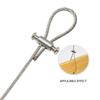 20PCS For 2/3Mm Adjustable Wire Rope Clip Double Hole Cable Clamp Thread Locker Clamps Screw Fixing Hardware Accessories