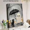 DIY Frameless Pearl Painting Kit Cute Ghost And Black Cat Umbrella Pattern 3D Shiny Bead Art Canvas Relaxing Creative Craft Gift