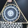 Dream Catcher Macrame Evil Eye Large White Grey