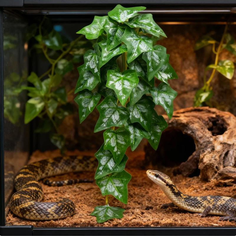 Simulation Fish Tank Landscaping Colorful Rattan Cane Reptile Pet Feeding Box Decoration Fish Tank Aquarium Landscape Decoration