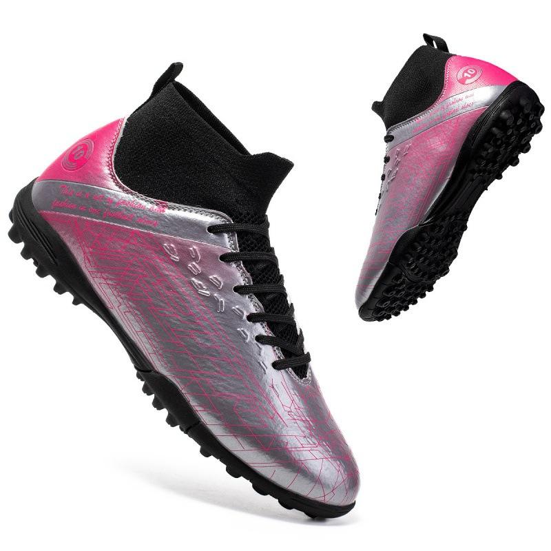 High-top football shoes new 2024 student professional training long spikes youth broken nails Champions League football shoes