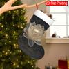 Christmas Decoration Fireplace Hanging Stocking One Piece of Lotus (2) - Design Festive Socks for Christmas, Decorative