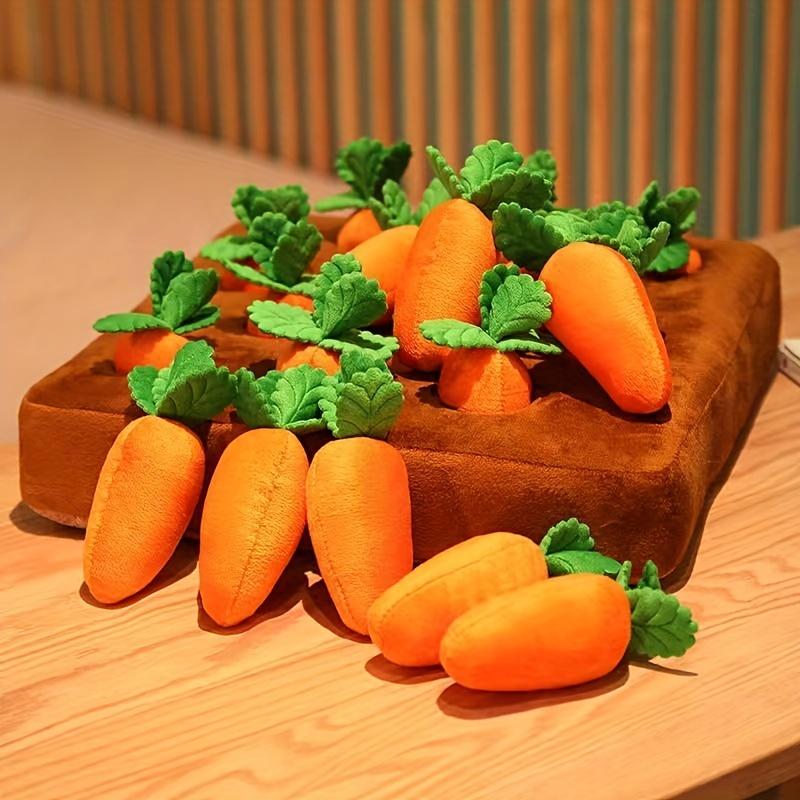 Interactive Plush Carrot Mat for Dogs - Mental Stimulation and Fun Enrichment Toy
