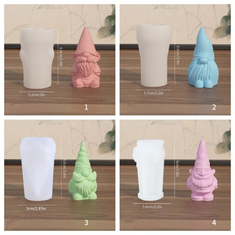 DIY Crystal Dropping Glue Mold No Face Dwarf Decoration Molds Christmas Gnome Silicone Mould Versatile Epoxy Resin Mold