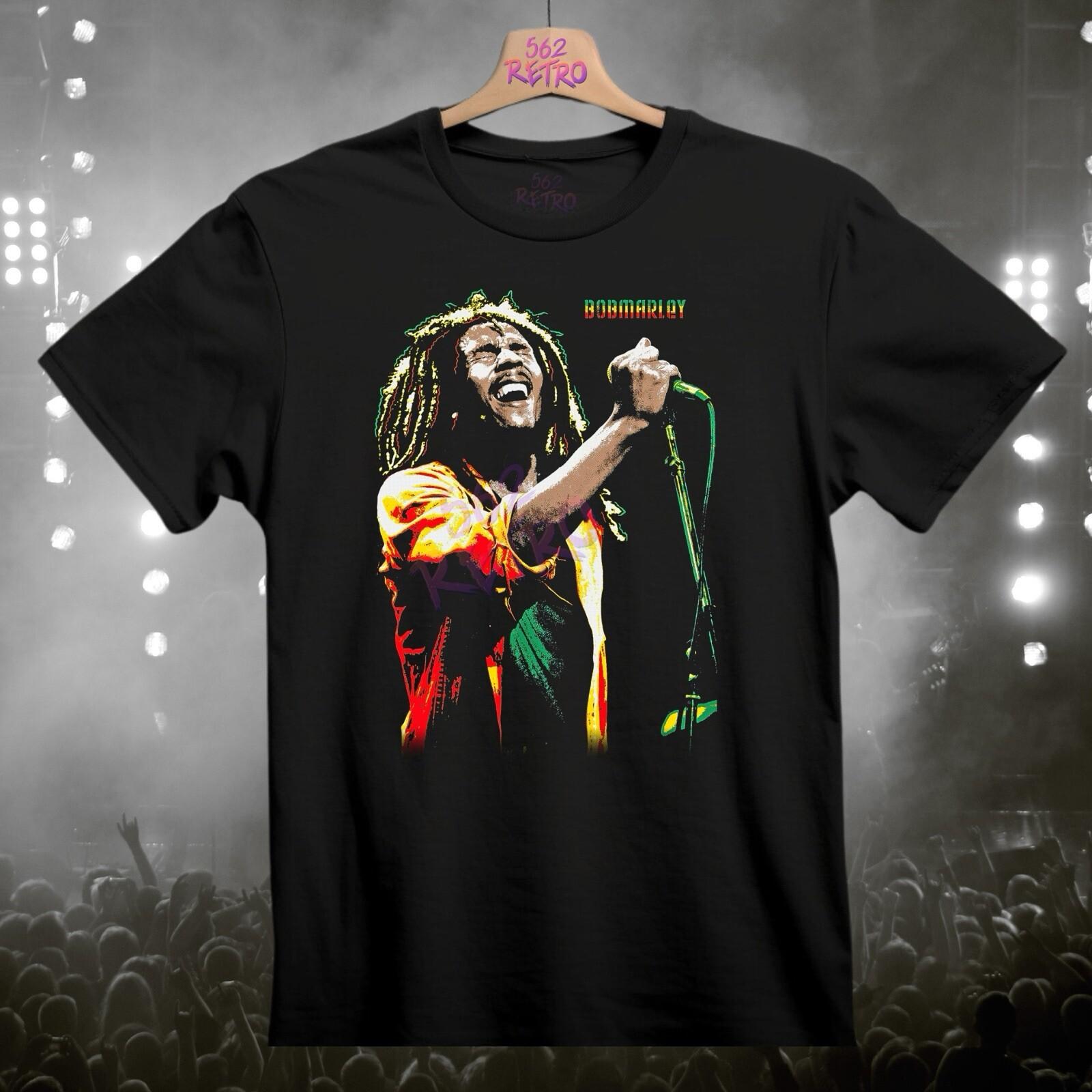 Bob Marley One Love Reggae Band T-Shirt Black S-3XL S
