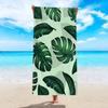 Tropical Flower Beach Towel 2D Flat Printed Peach Skin Bath Towel Soft Quick Dry For Summer Vacation Swimming Pool
