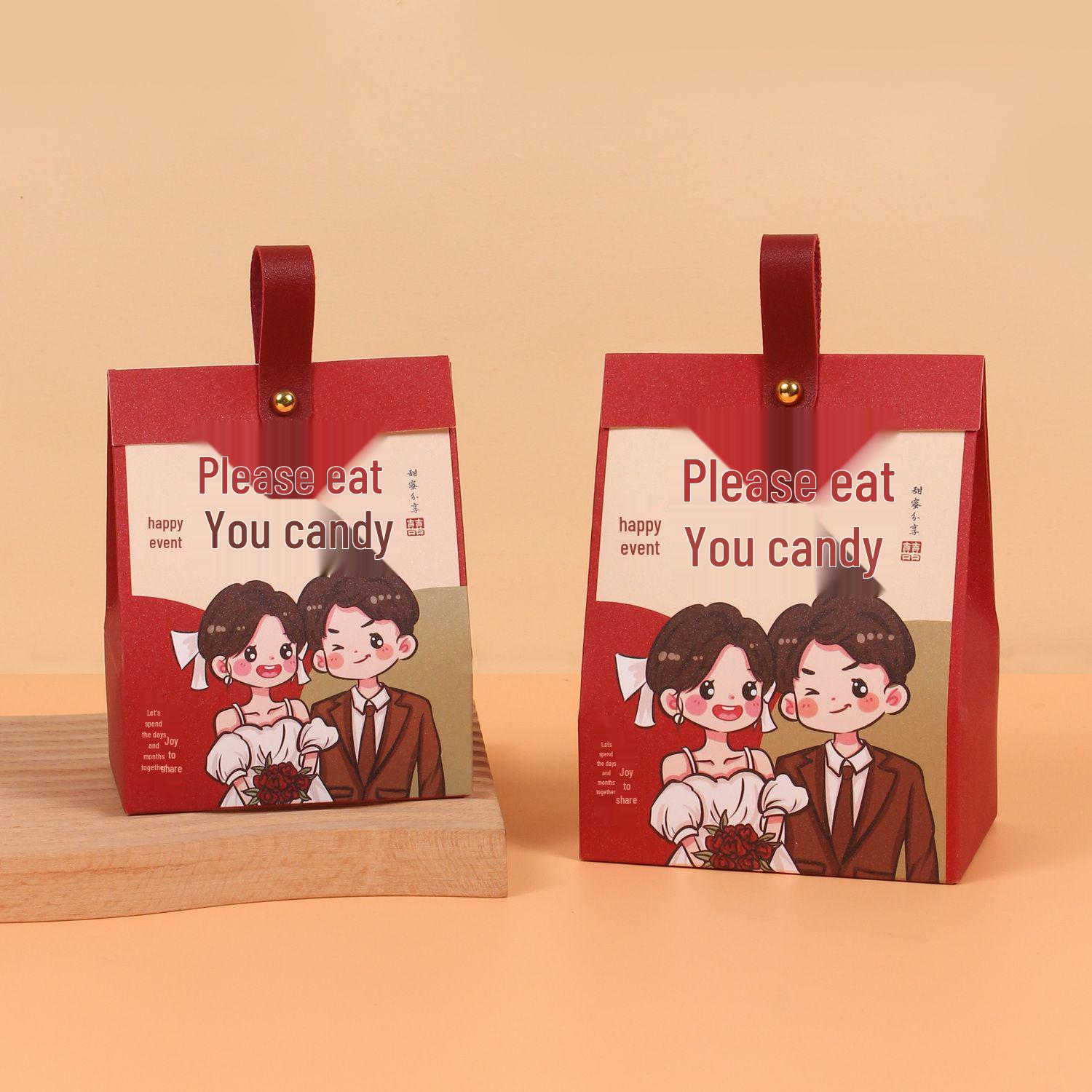 

Chinese Style Wedding Candy Gift Box 2025 - Cartoon Engagement Favor Handbag