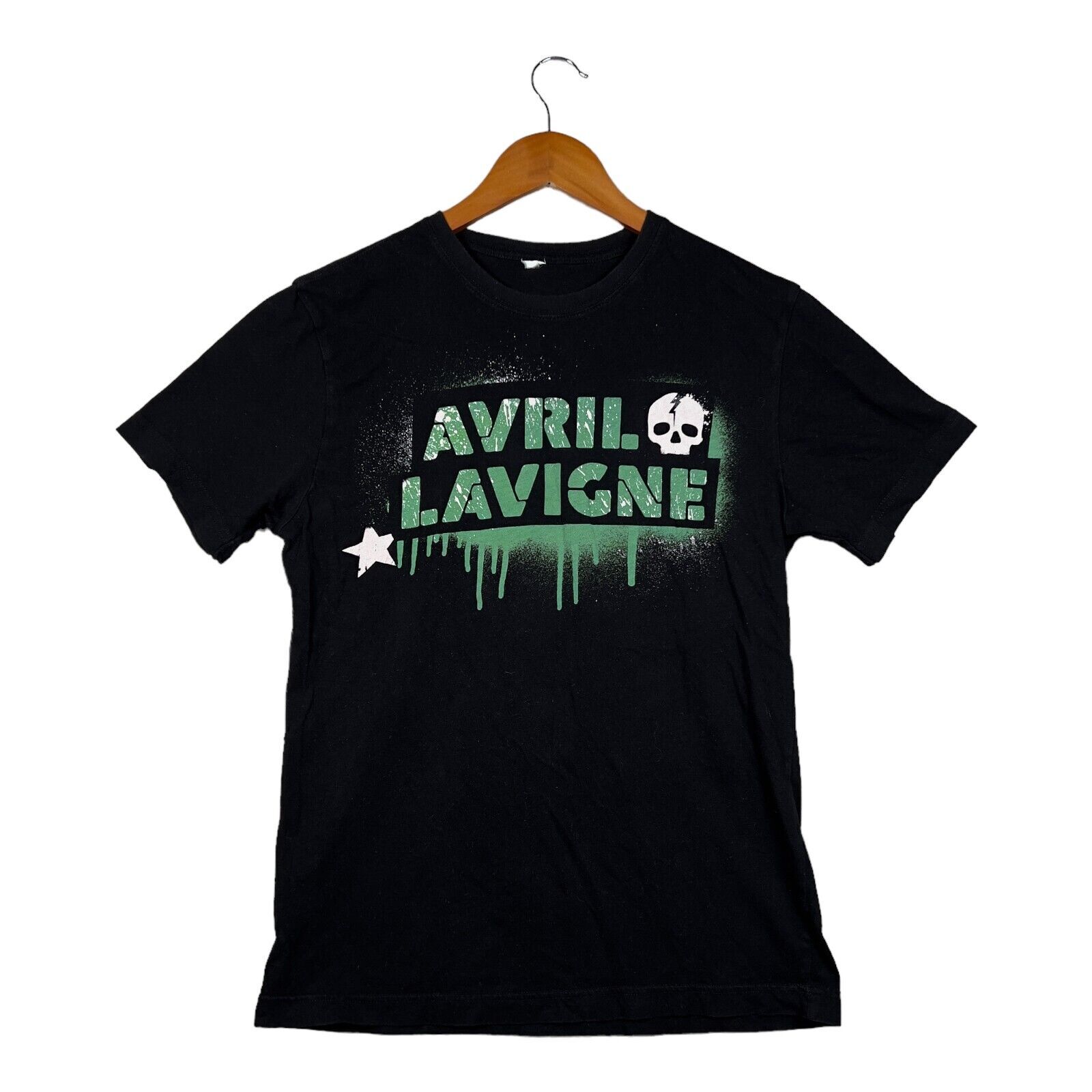 AVRIL LAVIGNE 2011 THE BLACK STAR TOUR 90s Chick Rock T-Shirt AAS54 S
