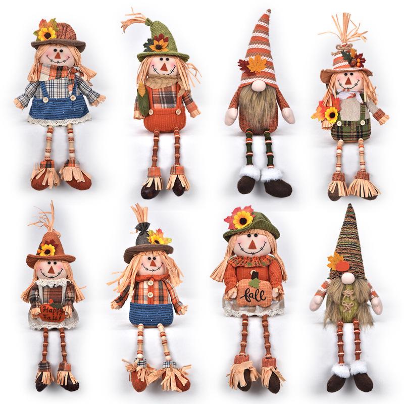 Праздник урожая Тыква и Рудольф Гном Орнамент