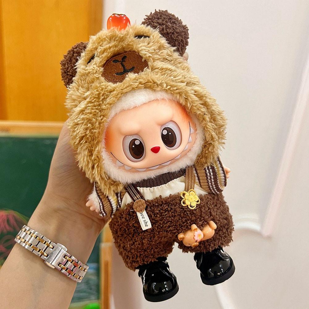 Niedliches Freizeitkleidungsset für 17 cm Labubu Vinylpuppe DIY Ankleidekleidung Requisiten Zubehör