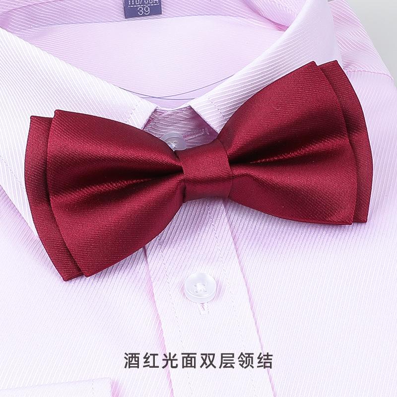 

Bow Tie Wedding Male, Korean Groom Wedding Best Man Men British Bow Tie Burgundy Bow Red Bow Tie