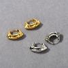 Irregular Hammering Surface Design Ear Buckle Niche Trendy Popular Earrings Fashion Spring And Summer Earrings