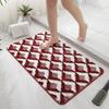 Jacquard Bathroom Rug Plush Fluffy Bath Mat