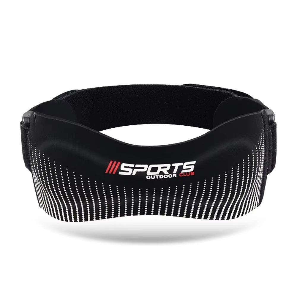 

1pc Portable Adjustable Knee Patella Band Highly Elastic Flexible Tendon Support Strap Brace Silicone Knee Support Women Men чорний