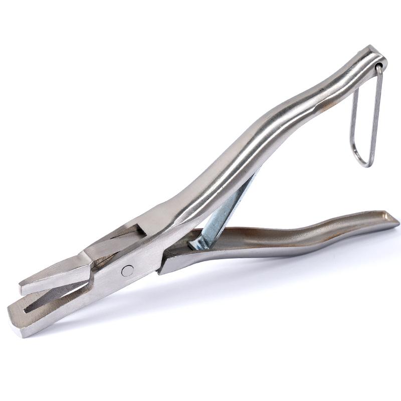 Stainless Steel Pig Ear Notcher Pliers V/U Shape Clamp Livestock Farm Animal Marking Tool Kit for Ear Tagging in Agriculture pig ear mark forcep