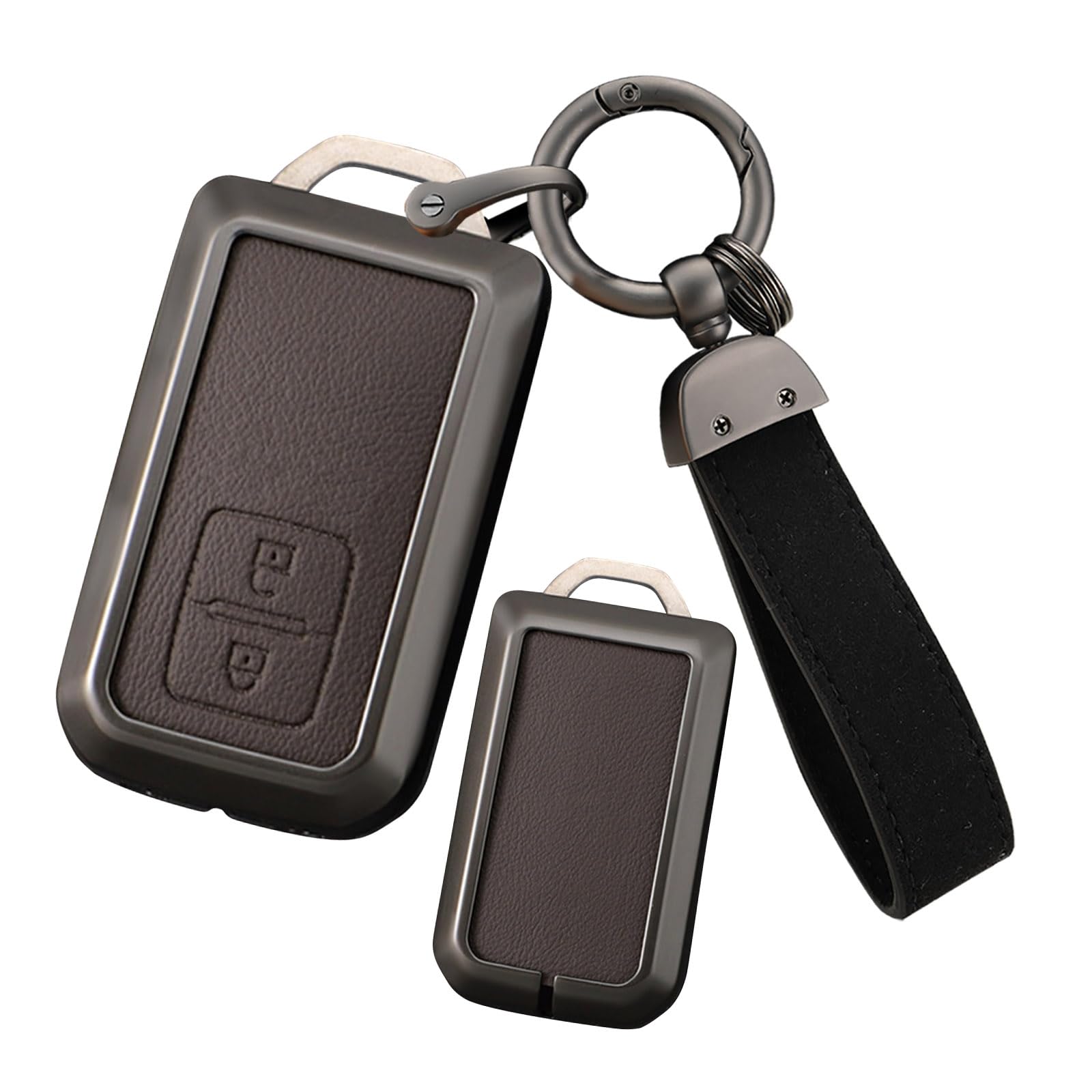 

[ontto] Suzuki Keychain Key Case Key Cover Alloy + Leather M коричневый