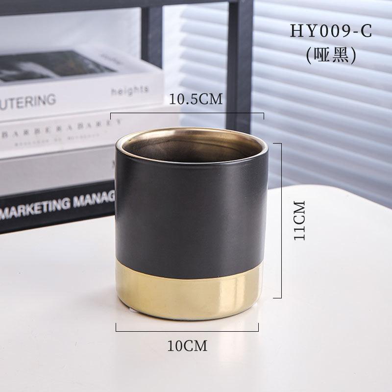 INS Severský Jednoduchý Rovný Kulatý Sukulentní Keramický Malý Květináč Domácí Stolní Řemeslné Ozdoby Velkoobchodní Množství