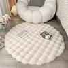 Luxury Cream Faux Fur Rug, 39.37" Round Plush Mat. Cozy & Soft Polyester for Living Room, Bedroom. Machine Washable. Shop Now!