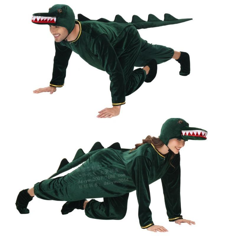 

Хэллоуинская одежда для родителей и детей, мужская и женская, крокодилы, животные, костюмы из фильмов, милые костюмы для выступлений, для фотографий 120