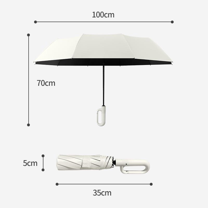 23" Double Rib Dual-Use Automatic Umbrella: Sun & Rain Protection for Two