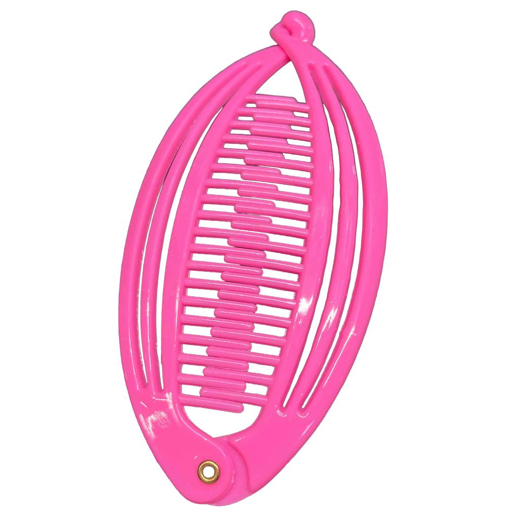 Ponytail Banana Clip Hair Clip Large Size Black Tortoiseshell Leopard Print PS Plastic Hairpin for Women Styling Accessories