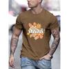 Printed Tee Shirts Man Breathable Cotton T Shirt Sport All-Match Clothing Crewneck Loose Short Sleeve