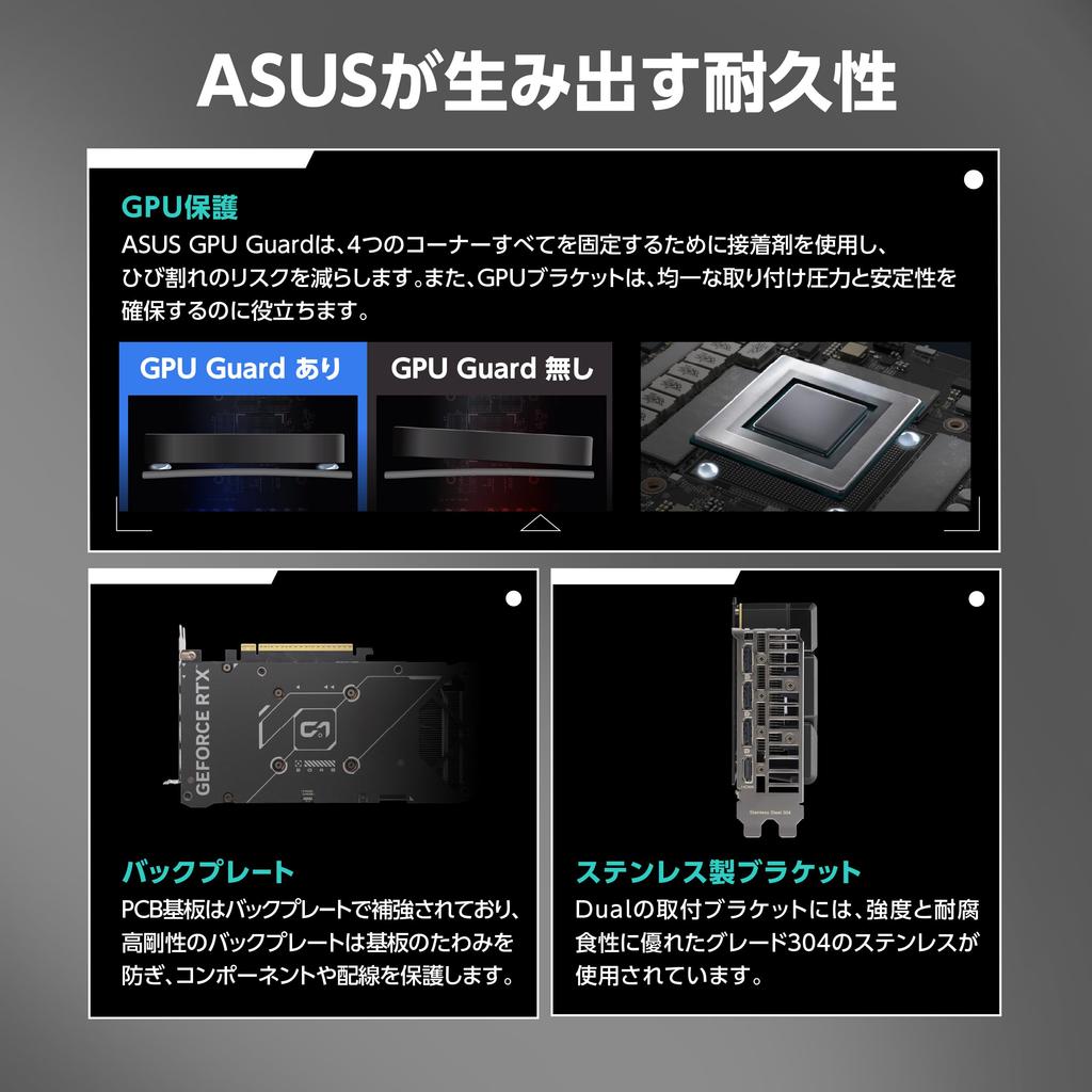 ASUS DUAL GeForce RTX 5060 8GB GDDR7 OC Edition Video Card Japanese DUAL-RTX5060-O8G (Authentic Distributor)