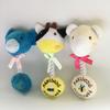 Interactive Plush Dog Toy Squeaky Stuffed Animal Dog Chew Toy Cotton Rope Tug of War Toy for Dogs Teeth Cleaning Puppy Teething