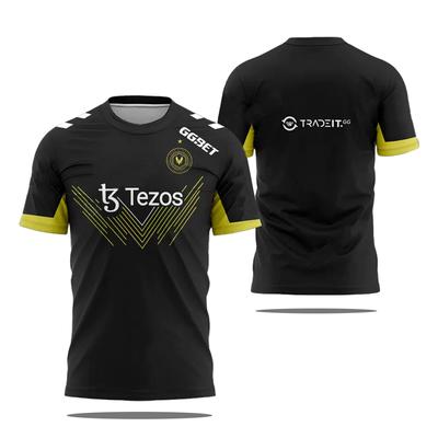 Esports Team Vitality Jersey T-shirt CSGO LOL COD Games Uniform Men T Shirt Sports Contest Training Breathable Boy Tops