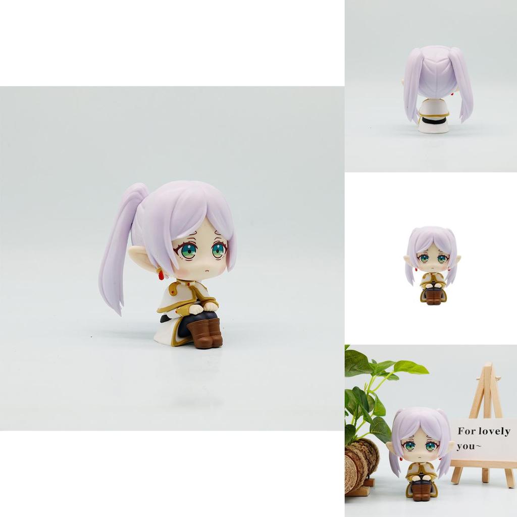 Pvc Sitting Frieren Toy For Desktop Decor Gift For Teens And Adults