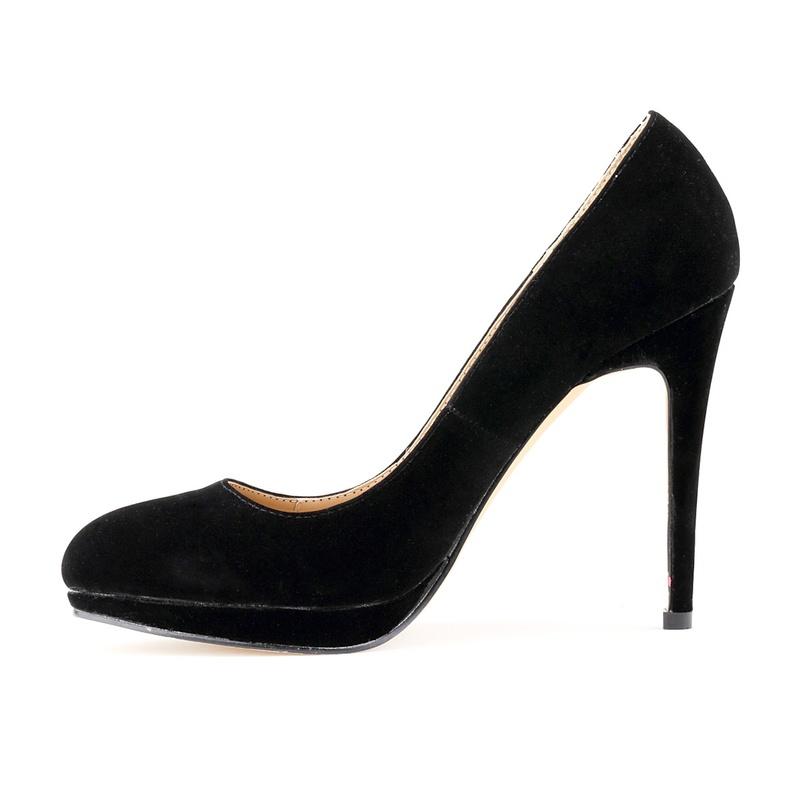 Kadın Kadife Burun Şeffaf Yüksek Topuklu Platform Ayakkabılar Parti Düğün Elbise Ayakkabıları Moda ayakkabı