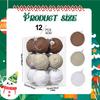 12 Pieces Christmas Balls Tree Decorations Pendants Home Thanksgiving Celebrations Party