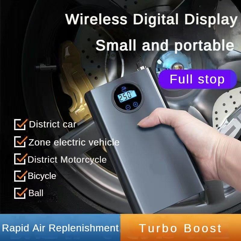 100W Portable Mini Car Wireless Inflation Pump Lithium Battery Air Pump Pure Copper Fast Inflation Electric Pump
