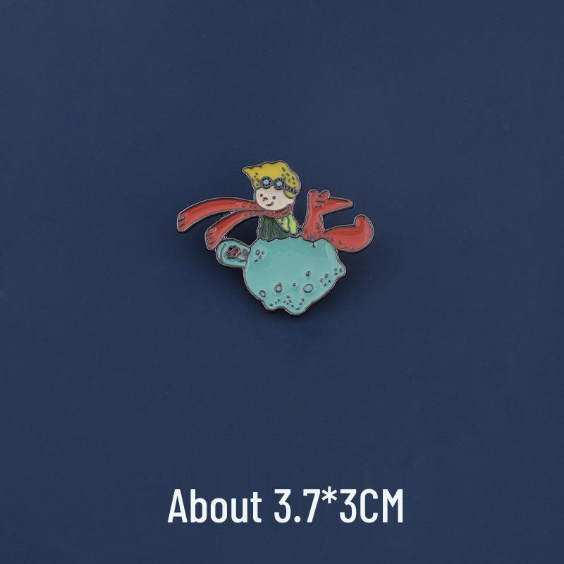 

Мультяшная брошь «Лисёнок из Маленького принца»: Элегантный эмалевый значок из сплава для рюкзаков и женских аксессуаров