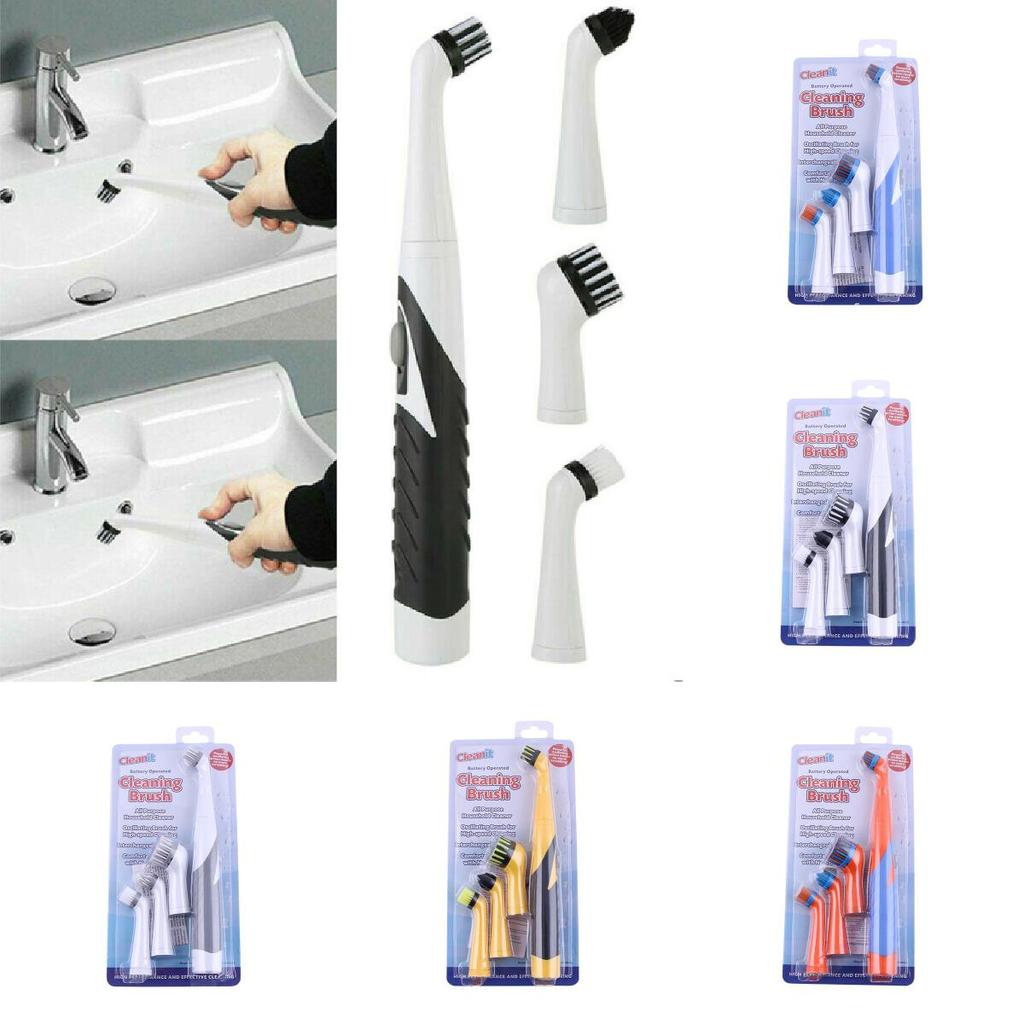 Cleaning Scrubber Super Electric Brush House Help Kitchen Bathroom 4 In 1