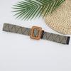 Waist Weave Rope Square Buckle Women Belt Dress Long Shirt Decorative Belts