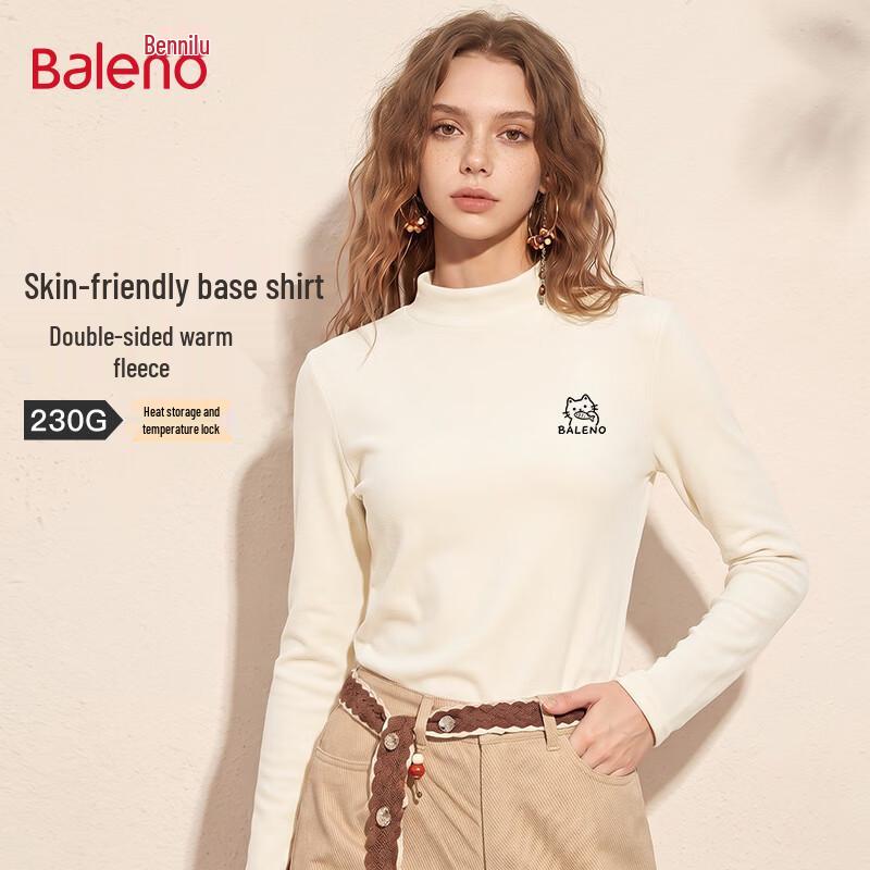Baleno Women's Mock Neck Thermal Base Layer Shirt