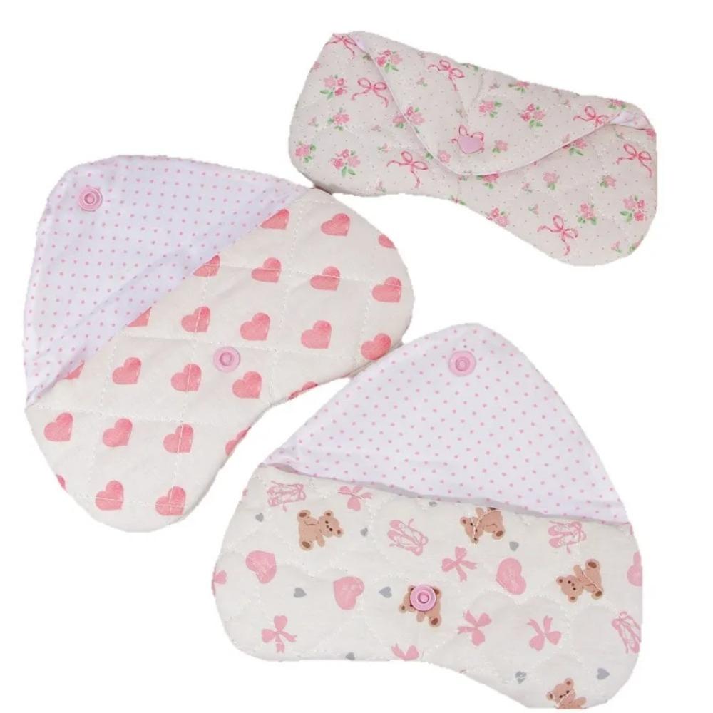 Ins Style Korean Handmade Cloth Love Printing Women's Cloth Glasses Bag Quilted Eyeglasses Pouch Heart Eyewear Storage Case