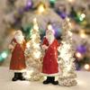 Christmas Figurine Figure Decors Resin Santa Clauses Statue Christmas Decorative Figurines Centerpieces for Holiday