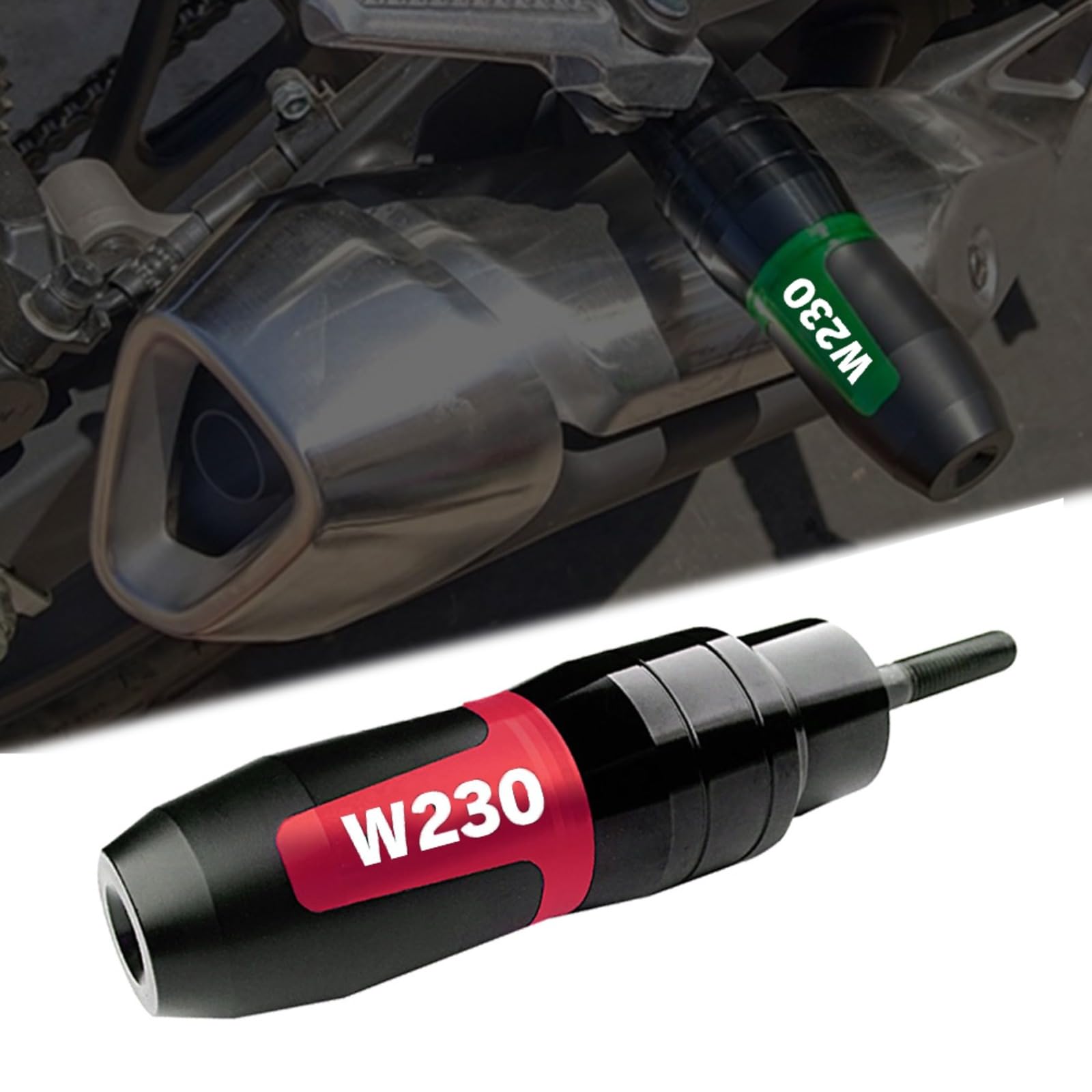 

HJSYYDS For 2025 W230 Meguro S1 2024 2023 Motorcycle Exhaust Slider Protector Protective Engine красный