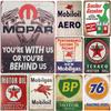 Metal Tin Signs Gasonline Motor Oils Wall Decoration Plaque Vintage Poster Iron Painting for Man Cave Home Cafe Garden Club B