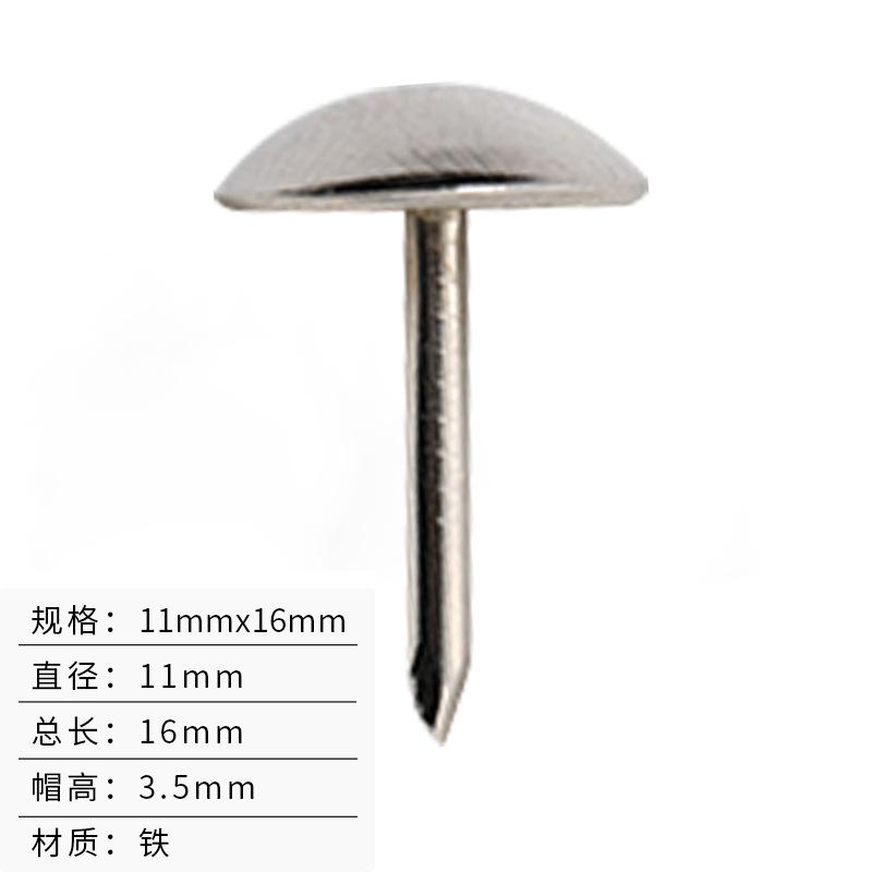 

Vintage Upholstery Nails Tacks for 100Pcs Furniture Sofa Thumb Nails Pins Assortment Kit Upholstery Nails Decorative Tacks срібний