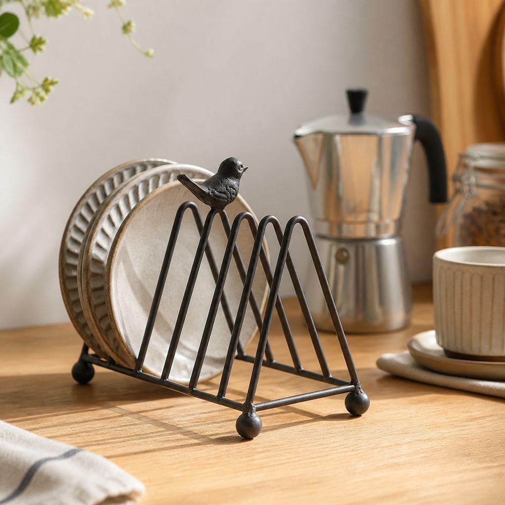 Wire Construction Plate Rack Layered Shelf Storage New Pot Lid Rack  Desk Organizer