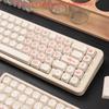 MOA Pink Heart Keycap Set PBT 123 Keys Teenage Girl Gift Keycap for MX Switch Modified Mechanical Keyboard Accessories